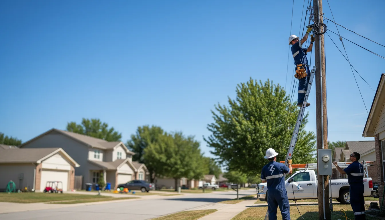 Residential electrician providing installation services in Zoe, KY